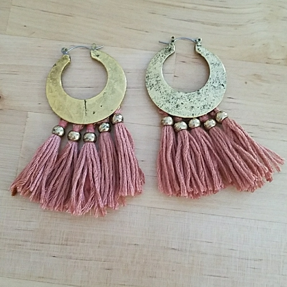 Bohemian Tassel Earrings Vintage Look - Picture 4 of 4